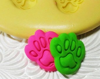 DOG PAW Mold Flexible Silicone Push Mold for Resin FIMO Wax Fondant Clay Fimo Ice