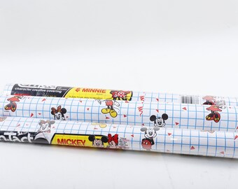 Mickey & Minnie, Self-Adhesive, Drawer Liner, Character, Creative, Covering, White, Con-Tact, Children, Collection, Vintage ~ 170708
