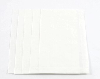 LARGE GLASSINE ENVELOPES (Set of 5) - Large Semi Transparent Glassine Envelopes with Top Flap (12cm x 18cm)