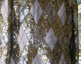 VIVA! Old Hollywood 1950 by Dynasty sequin top entertainment theater costume craft (needs repair)