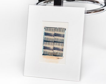 Original Polaroid transfer - Dueling piano keys