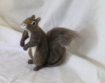Needle Felted Custom Made to Order Squirrel