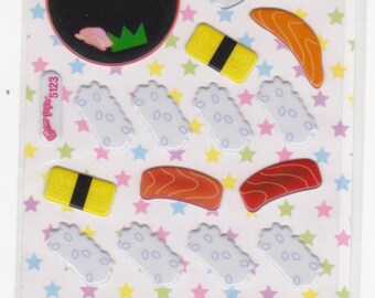 Sushi Stickers - Raised Stickers - Reference B1915