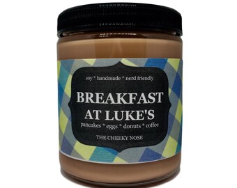 Maple Pancakes Candle, Breakfast At Lukes, Scented Candle, Soy Candle, Lukes Diner Candle, Lorelai Candle, Nerdy Candle, Breakfast Candle