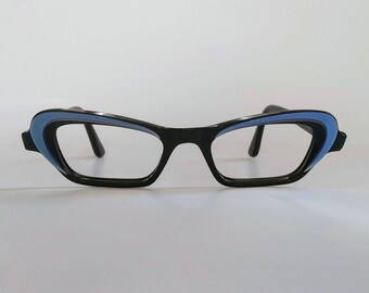 NOS, Vintage 1960s, French 'Cat-Eye' Eyeglasses