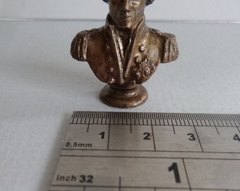 1:12th Lord Horatio Nelson Bronze Bust Dolls House Ornament
