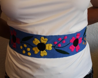 Mexican embroidery belt