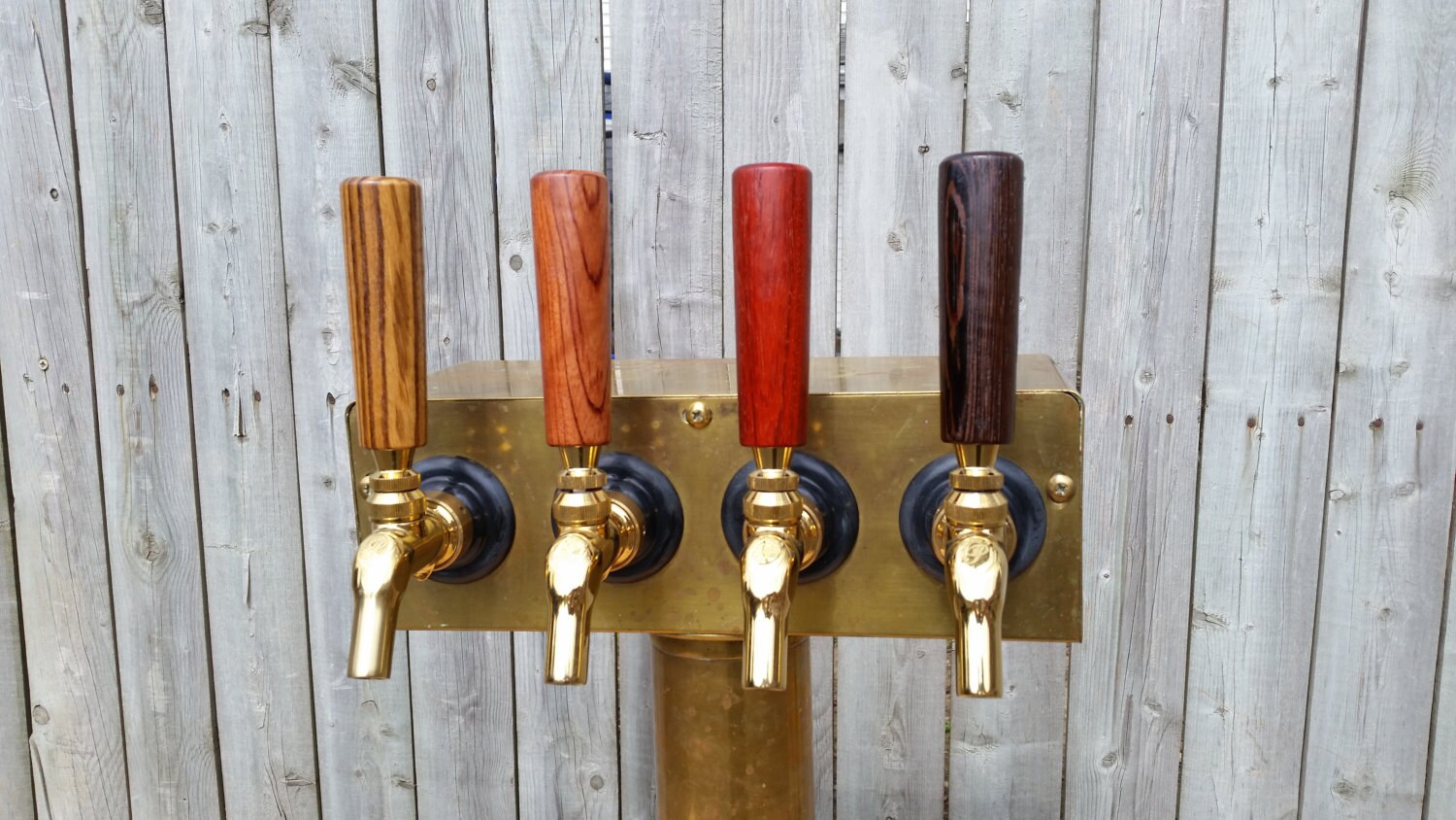 4 exotic wood Tap Handle