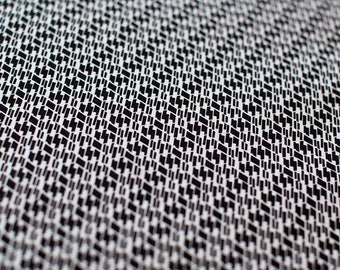 Tissu viscose Cracks noir et blanc, See you at six