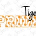 Tiger Pride Cut File Tiger svg Tiger Mascot Polka Dot svg High School Clipart Svg Dxf Eps Png Silhouette Cricut Cut File Commercial Use