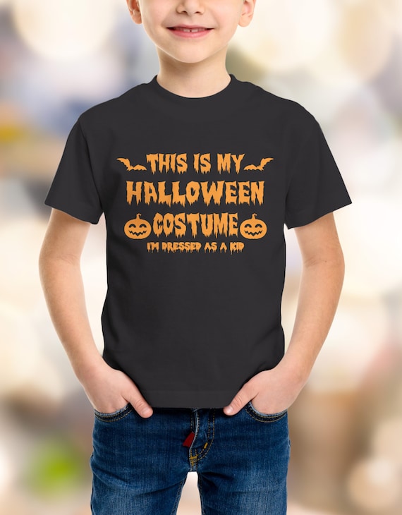 Halloween "This is my Halloween Costume, I'm Dressed as a Kid" Youth T-Shirt XS-XL Available