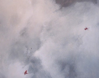 Paper Mind, original landscape oil painting, print