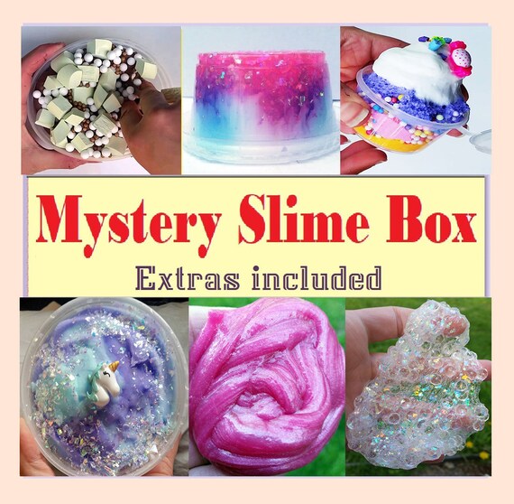 Mystery Slime Box Slime Package with Extras Surprise Gift Box