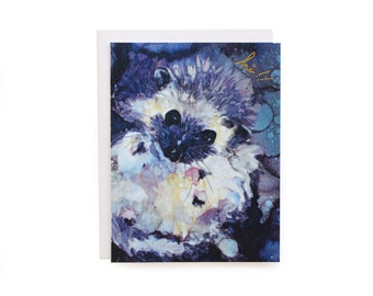 Hedgehog Hi - Letterpress card