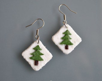 Pine Trees Earrings - Gifts for her