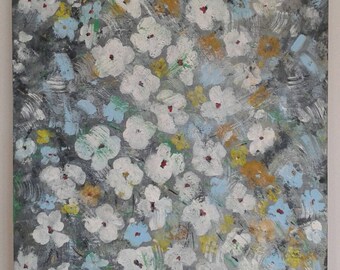 Abstract flower painting