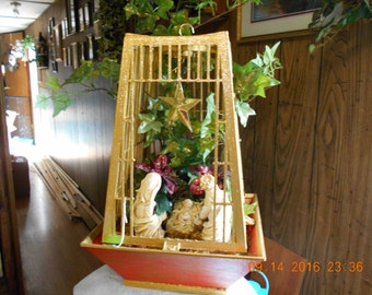 Nativity Scene ~ Up-cycled Bug Buster