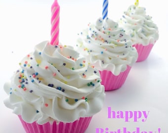 Happy Birthday Gift - Birthday Gift - Birthday Cupcake - Birthday Bath Bomb - Best Friend Birthday Gift - Birthday Gift for Girls -Teen Gift