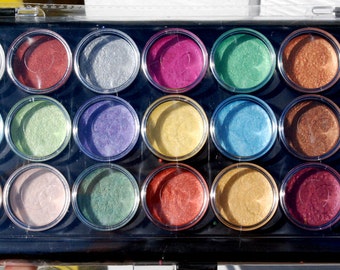 Pearlescent Watercolor, Paint Metalic, Pearlescent, Scrapbooking, Fine arts, crafting, Set of 21, Watercolours,