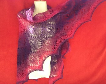 hand knitted shawl