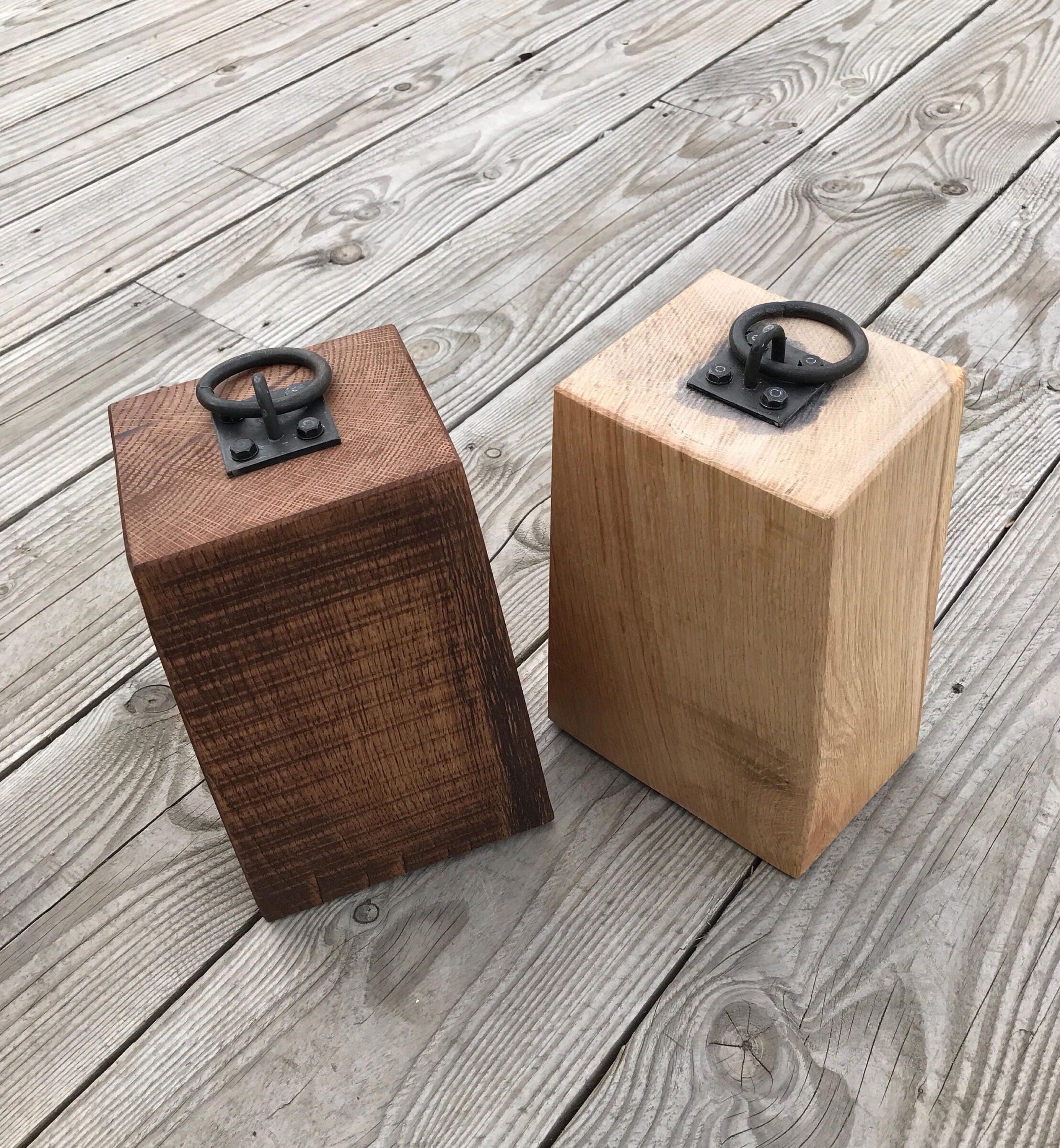 Heavyweight oak door stop large door stop wooden door stop