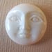 MS Carved Bone Moon Faces (2) 13mm Open Eyes Fair Trade Bali Indonesia