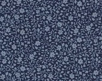 Bud Loop in Denim Blue CX4594- BED OF Roses - Michael Miller Fabrics - By the Yard