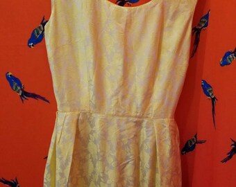Rose Brocade 50's Dress