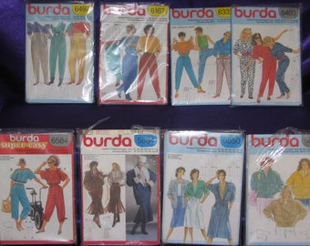 Vtge BURDA Sewing Patterns-70s-80s-Lot of 15-All Sizes-cut & uncut-complete