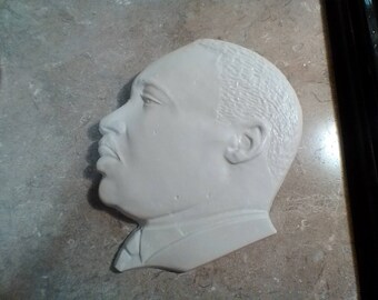 Vintage Chalkware Civil Rights Movement Dr Martin Luther King Jr Head, Chalkware Figure Plaque, Dr. Martin Luther King Jr, I Have A Dream!