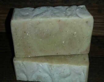 Lavender Oatmeal Goatmilk Soap ~ Organic Shea Butter, Coconut, Sunflower, Extra Virgin Olive ~ 5oz. to 6oz.