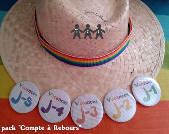 Set of five magnets "Countdown"