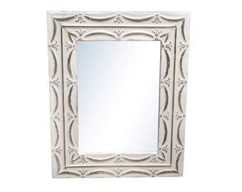 Ribbons 16 in. x 22 in. Tin Mirror