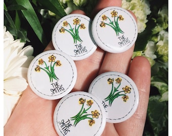 The Smiths Daffodil Logo 25mm Button Badge