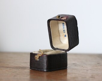 Antique Ring Box Rectangular Engagement or Wedding Ring Box