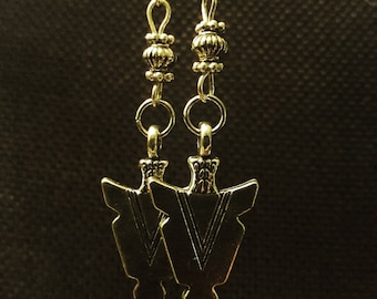 Silver Arrowhead Earrings