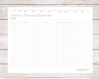 printable expense tracker sales tracker small business