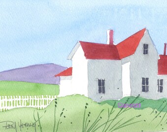 Original mini watercolor painting