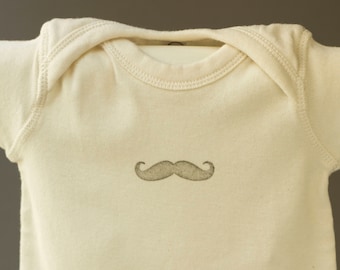 Movember baby t-shirt, Black moustache, baby shower gift, for babies about 6 months