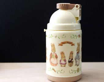 Sweet Family. 1980s kawaii bunny thermos.