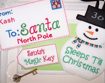 Ideas for an elf personalized Santa Letter, Snowman Countdown, Santa Stop Here