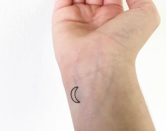 I love you to the moon and back temporary tattoo Valentines