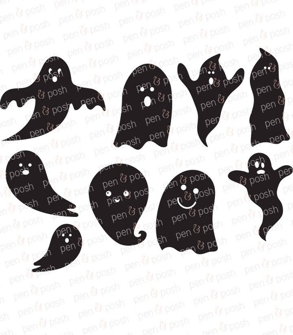 Download Ghosts SVG Halloween SVG Ghosts Clipart Ghosts Cut Files