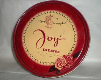 Candy Tin - Gift Tin - Decorative Tin - Vintage