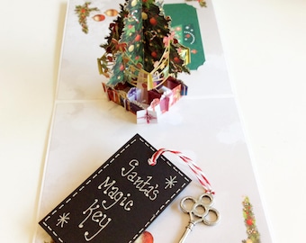 Handmade Metal Vintage Style Christmas Eve Santa's Magic Key