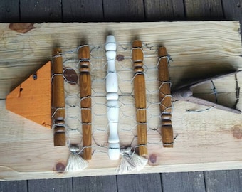 Rustic Fish Art From Reclaimed Materials