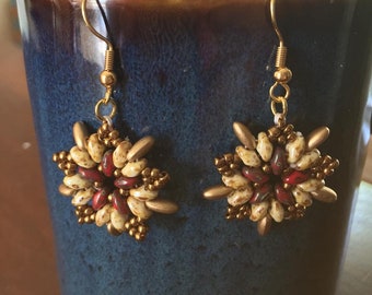 Star Burst Beaded Earrings
