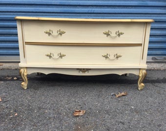 Vintage french storage bench