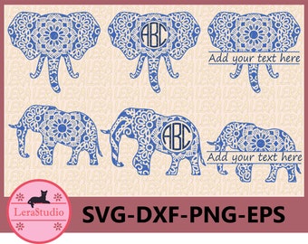 60 % OFF, Elephant SVG File, Elephant Monogram Svg, Mandala Elephant Svg, Elephant svg, png, eps, dxf, Elephant SVG, Elephants cut files