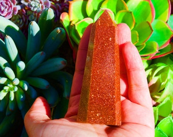 Red goldstone Crystal Wand Point, Reiki Healing, Self-Standing Sandstone, Mineral Specimens, Rocks and Geode, Gemstone, Crystal Quartz, Gems